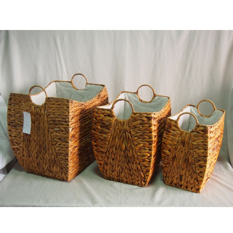 Set van 3 Waswater Hyacint Basket